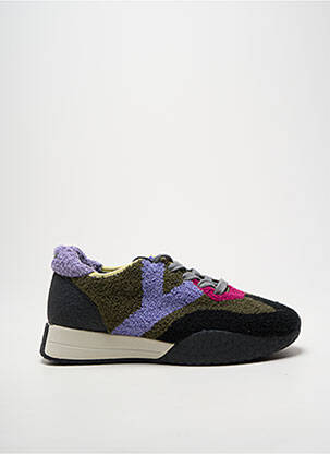 Baskets semelle amovible talon plat jusqu'à 3cm noir KEH.NOO femme