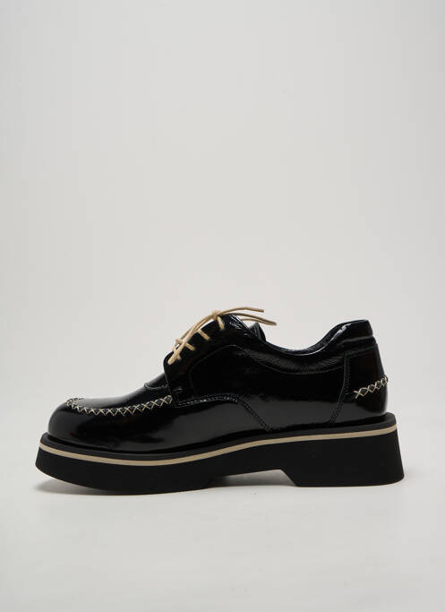 Derbies effet froissé talon de 4 à 6cm noir CASTA femme