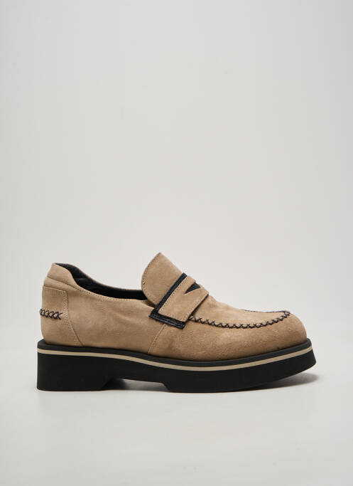 Mocassins bout rond talon de 4 à 6cm beige CASTA femme