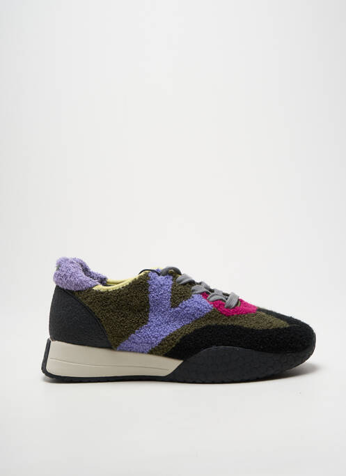 Baskets semelle amovible talon plat jusqu'à 3cm noir KEH.NOO femme