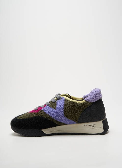 Baskets semelle amovible talon plat jusqu'à 3cm noir KEH.NOO femme