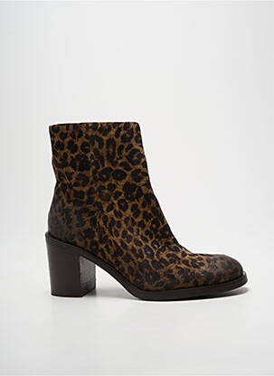Bottines/boots talon bottier talon de 7 à 9cm marron MAT:20 femme