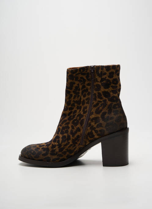 Bottines/boots talon bottier talon de 7 à 9cm marron MAT:20 femme
