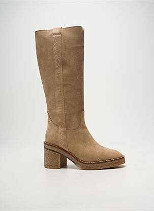Bottes talon bottier talon de 4 à 6cm beige ALPE femme