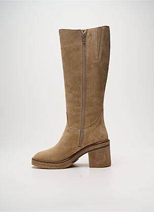 Bottes talon bottier talon de 4 à 6cm beige ALPE femme