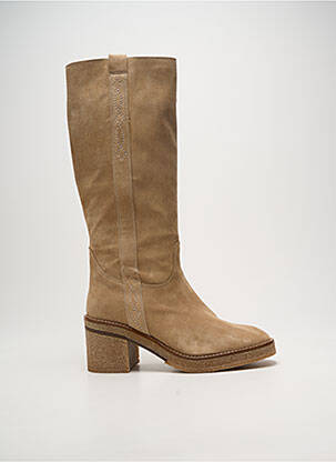Bottes talon bottier talon de 4 à 6cm beige ALPE femme