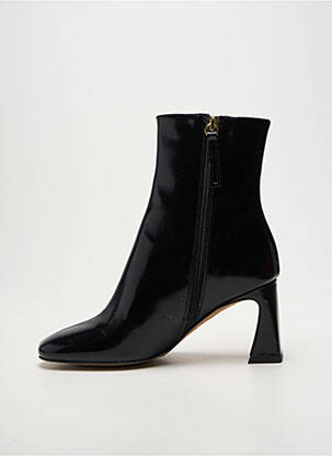 Bottines/boots tissage satiné talon de 7 à 9cm noir ANGEL ALARCON femme