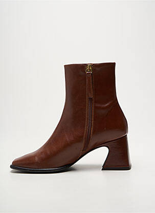 Bottines/boots fermeture zippée talon de 4 à 6cm marron ANGEL ALARCON femme