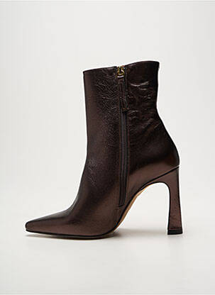 Bottines/boots bout pointu talon de 7 à 9cm marron ANGEL ALARCON femme
