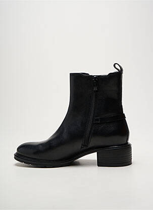 Bottines/boots tissage satiné talon de 4 à 6cm noir ARA femme