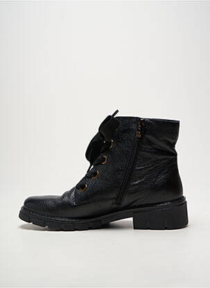 Bottines/boots tissage satiné talon de 4 à 6cm noir ARA femme