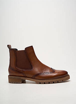 Bottines/boots tissage satiné talon plat jusqu'à 3cm marron ARA femme