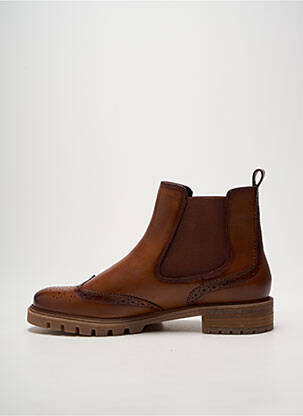 Bottines/boots tissage satiné talon plat jusqu'à 3cm marron ARA femme