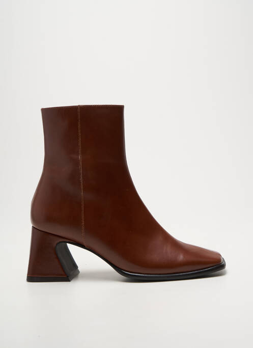 Bottines/boots fermeture zippée talon de 4 à 6cm marron ANGEL ALARCON femme