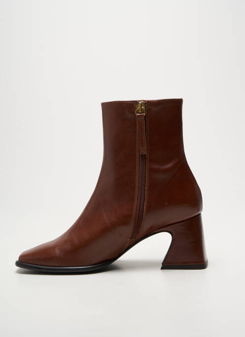 Bottines/boots fermeture zippée talon de 4 à 6cm marron ANGEL ALARCON femme