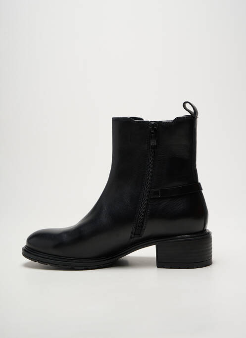 Bottines/boots tissage satiné talon de 4 à 6cm noir ARA femme