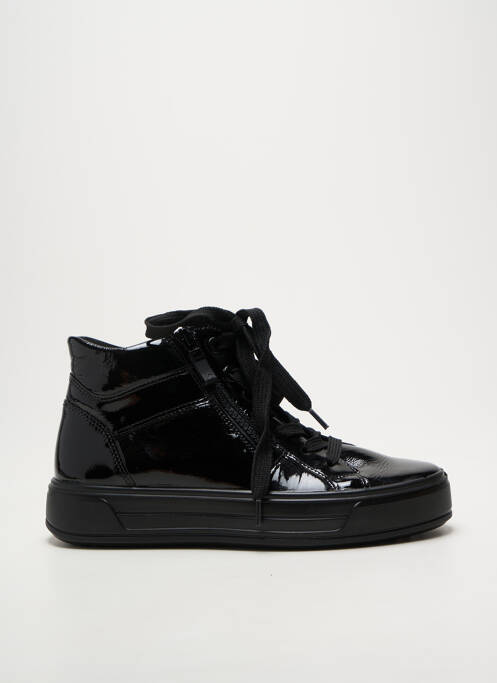 Baskets fermeture zip et lacets talon de 4 à 6cm noir ARA femme