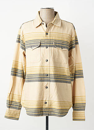 Chemise manches longues poches beige IRON AND RESIN homme