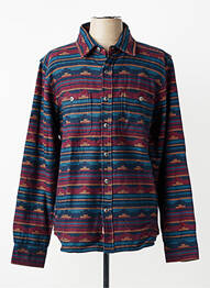 Chemise manches longues poches bleu IRON AND RESIN homme