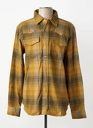 Chemise manches longues poignets boutonnés vert IRON AND RESIN homme