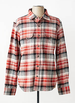 Chemise manches longues manches longues rouge IRON AND RESIN homme
