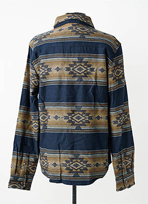 Chemise manches longues poches bleu IRON AND RESIN homme