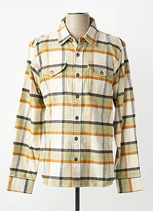 Chemise manches longues poches beige IRON AND RESIN homme