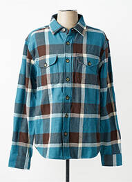 Chemise manches longues poches bleu IRON AND RESIN homme