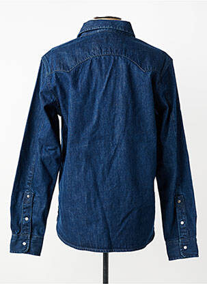 Chemise manches longues poches bleu IRON AND RESIN homme