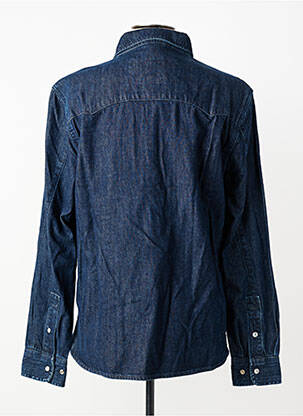 Chemise manches longues poches bleu IRON AND RESIN homme
