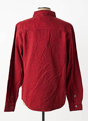 Chemise manches longues poignets boutonnés rouge DAYTONA homme