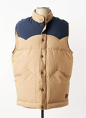 Doudoune poches sans capuche beige IRON AND RESIN homme