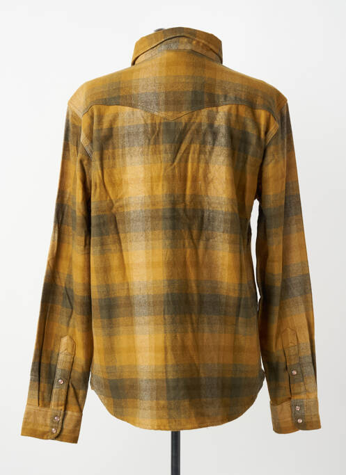 Chemise manches longues poignets boutonnés vert IRON AND RESIN homme