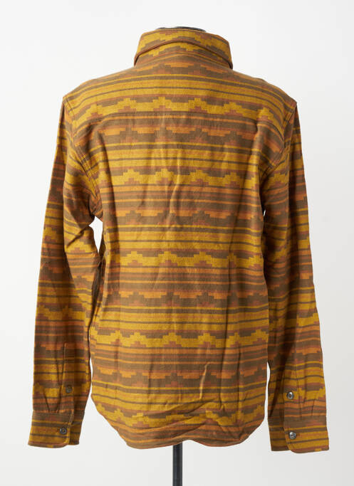 Chemise manches longues poignets boutonnés orange IRON AND RESIN homme