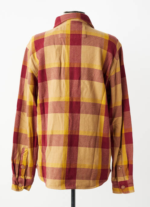 Chemise manches longues poignets boutonnés rouge IRON AND RESIN homme