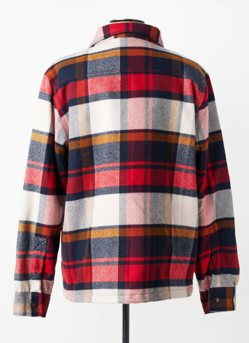Chemise manches longues poignets boutonnés rouge IRON AND RESIN homme