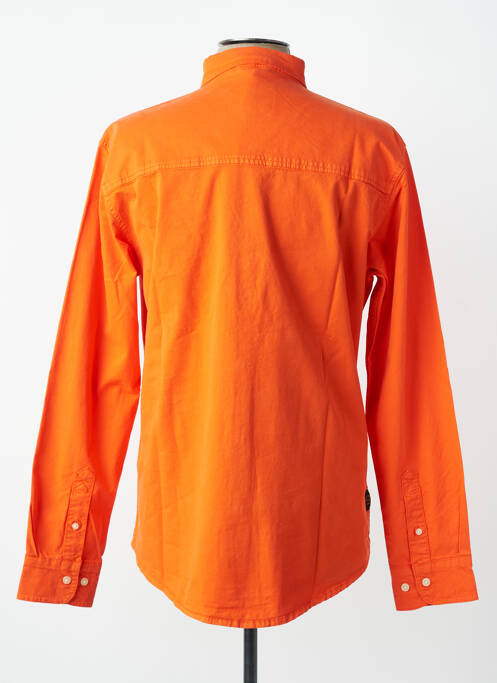 Chemise manches longues manches longues orange DAYTONA homme