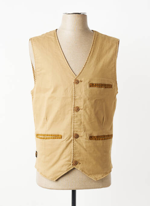 Gilet sans manche poches marron DAYTONA homme