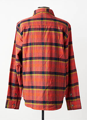 Chemise manches longues poches orange IRON AND RESIN homme