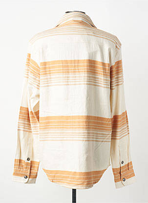 Chemise manches longues imprimé rayures beige IRON AND RESIN homme