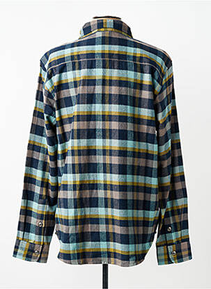 Chemise manches longues poches bleu IRON AND RESIN homme