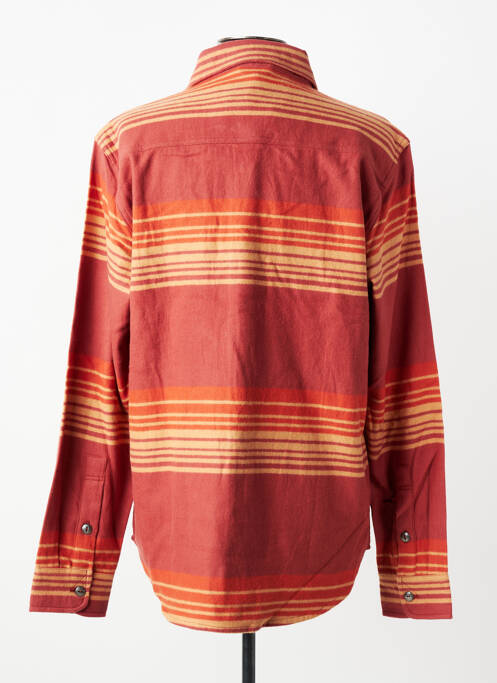 Chemise manches longues imprimé rayures rouge IRON AND RESIN homme