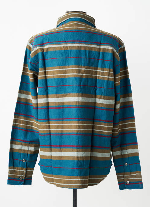 Chemise manches longues imprimé rayures bleu IRON AND RESIN homme