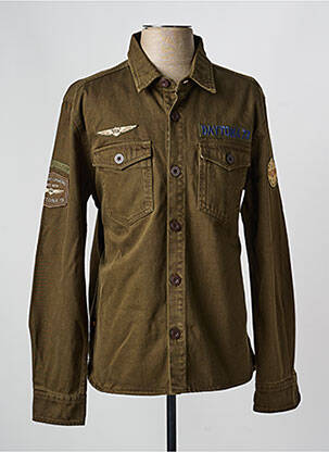 Veste casual fermeture boutonnée sur le devant vert DAYTONA homme