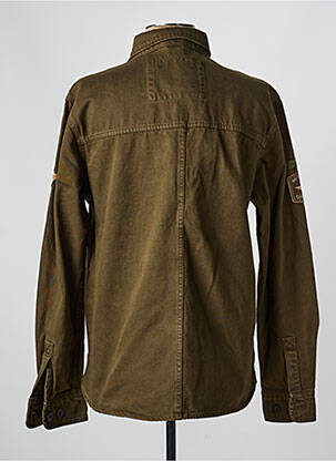Veste casual fermeture boutonnée sur le devant vert DAYTONA homme
