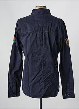 Veste casual fermeture boutonnée sur le devant bleu DAYTONA homme