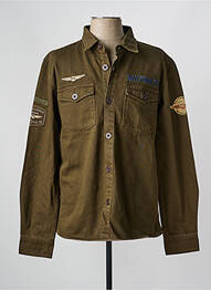 Veste casual fermeture boutonnée sur le devant vert DAYTONA homme