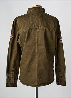 Veste casual fermeture boutonnée sur le devant vert DAYTONA homme