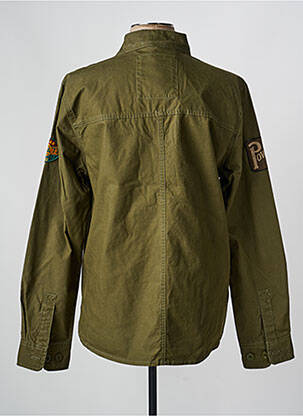 Veste casual fermeture boutonnée sur le devant vert DAYTONA homme