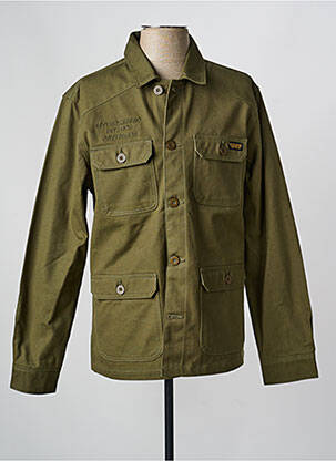 Veste casual fermeture boutonnée sur le devant vert DAYTONA homme